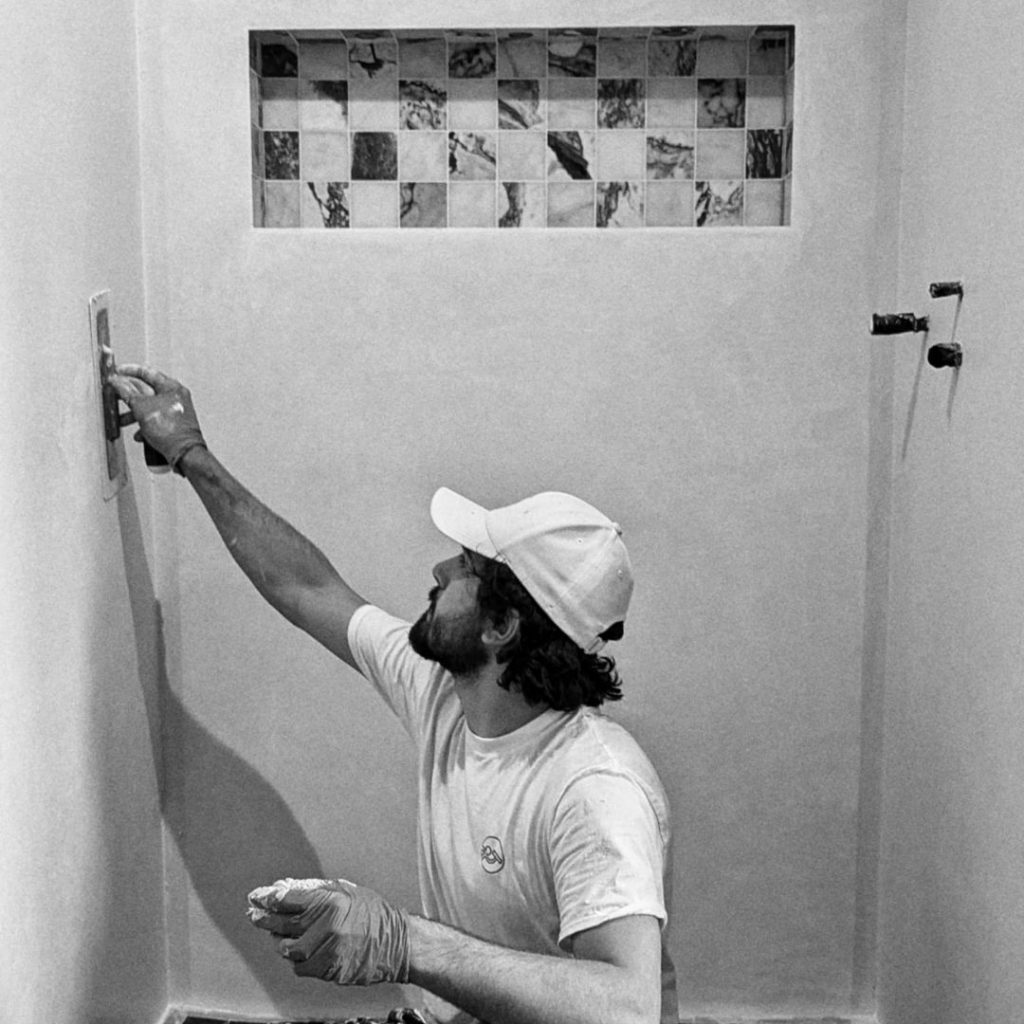 Forcrete-shower-inprogress-Guildford-Uk